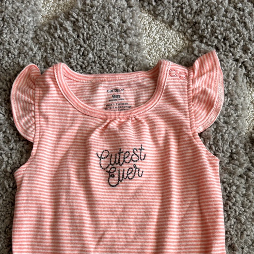 Carter's Adorable Pink Striped Onesie